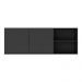 Armário de Cozinha Aéreo 150 cm 2 Portas Veneza Multimóveis MP3741.895 Preto
