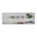 Armário de Cozinha Aéreo 150cm 2 Portas Veneza Multimóveis V3741 Branco/Dourado