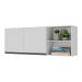 Armário de Cozinha Aéreo 150cm 2 Portas Veneza Multimóveis V3741 Branco/Preto