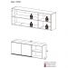 Armário de Cozinha Aéreo 150cm 2 Portas Veneza Multimóveis V3741 Preto/Branco