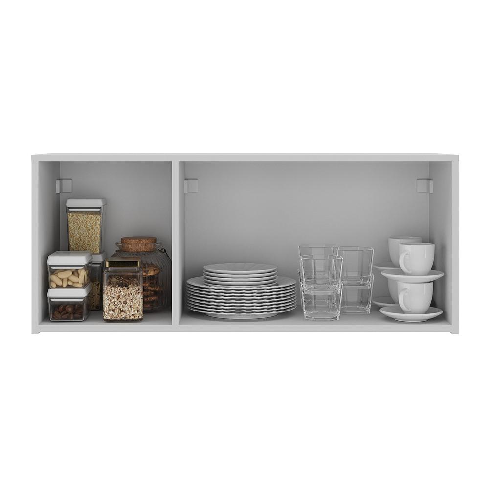 Armário de Cozinha Aéreo 3 Portas Multimóveis MP2155 Branco