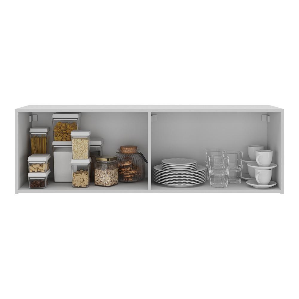 Armário de Cozinha Aéreo 4 Portas Multimóveis MP2156 Branco