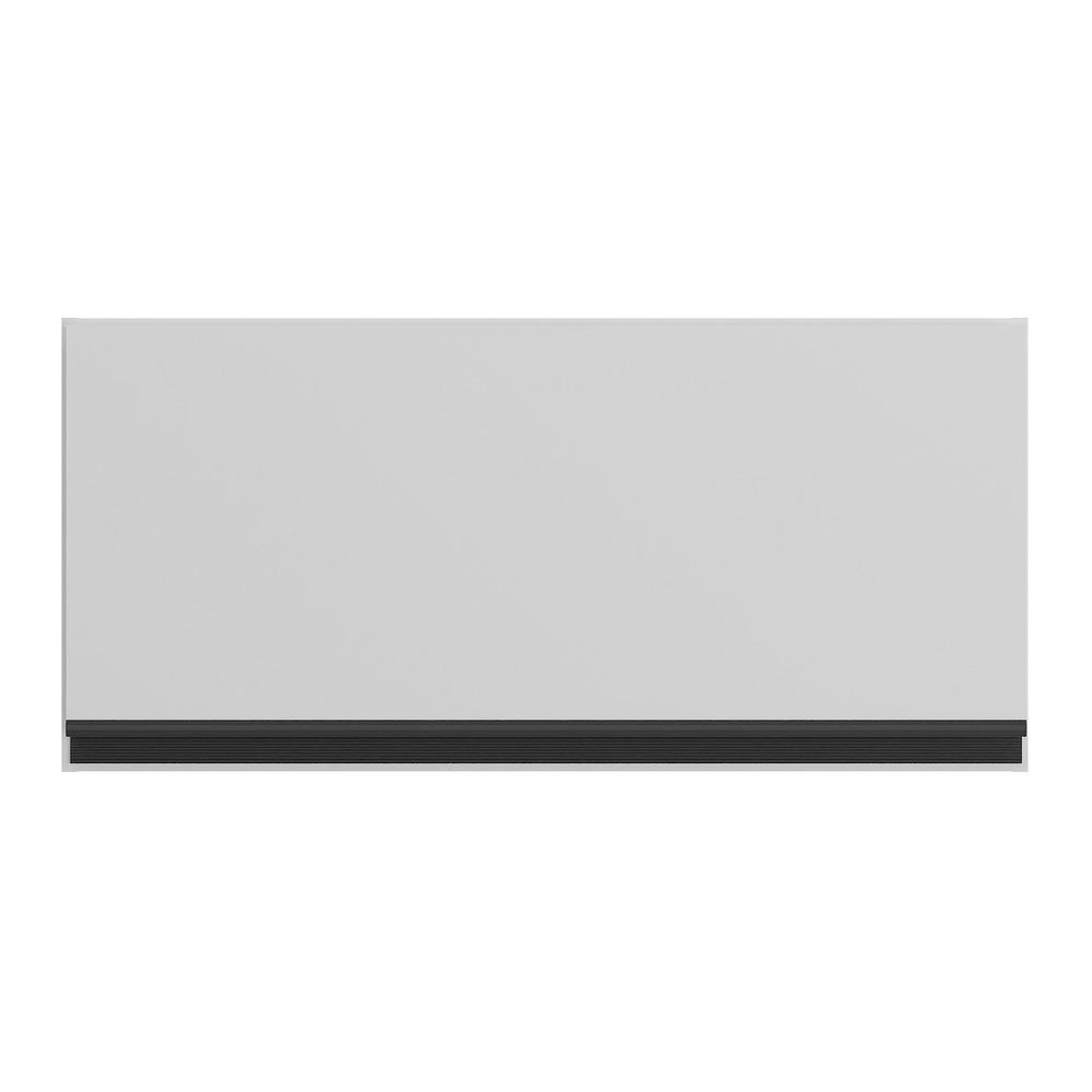 Armário de Cozinha Aéreo 70cm 1 Porta Basculante Veneza Multimóveis V3681 Branco/Preto