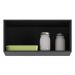Armário de Cozinha Aéreo 70cm 1 Porta Basculante Veneza Multimóveis V3681 Preto/Dourado