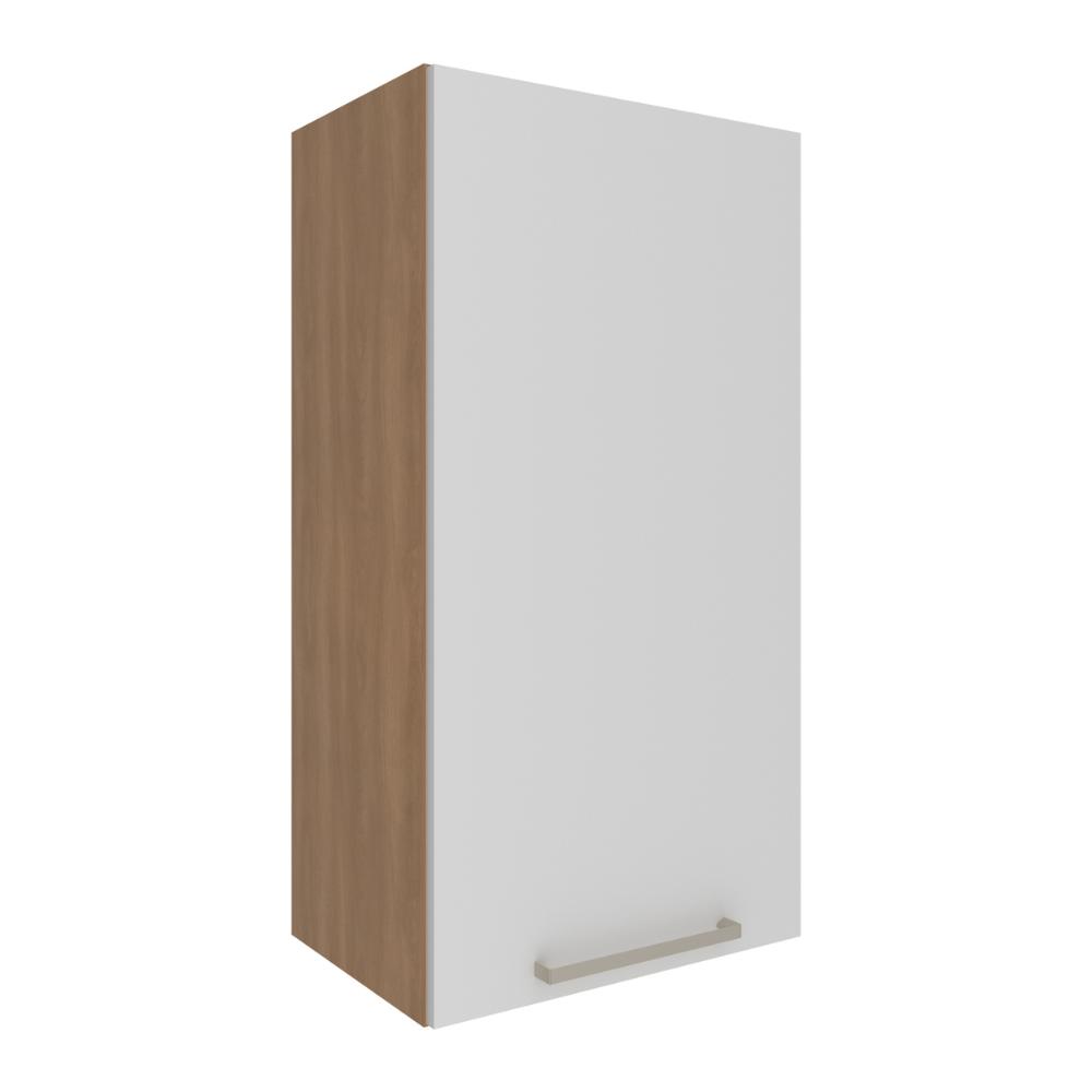 Armário de Cozinha Aéreo com 1 Porta 40cm Multimóveis CR20416 Freijó/Branco