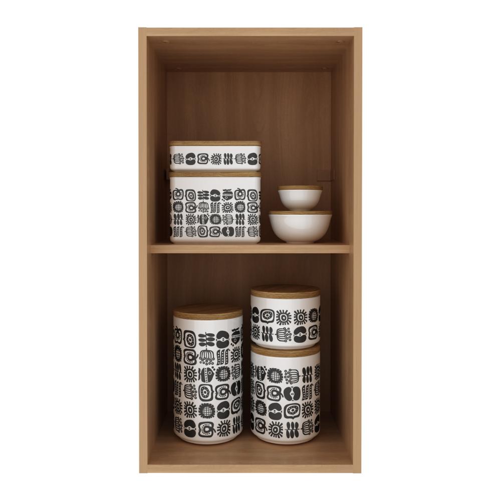 Armário de Cozinha Aéreo com 1 Porta 40cm Multimóveis CR20416 Freijó/Branco