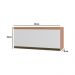 Armário de Cozinha Aéreo com 1 Porta Basculante 80cm Multimóveis CR20393 Freijó/Branco