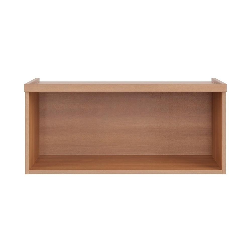 Armário de Cozinha Aéreo com 1 Porta Basculante 80cm Multimóveis CR20393 Freijó/Branco