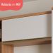 Armário de Cozinha Aéreo com 1 Porta Basculante 80cm Multimóveis CR20393 Freijó/Branco