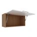 Armário de Cozinha Aéreo com 1 Porta Basculante 80cm Multimóveis CR20417 Freijó/Branco