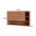 Armário de Cozinha Aéreo com 1 Porta Basculante e Nichos 120cm Multimóveis CR20395 Freijó