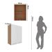 Armário de Cozinha Aéreo com 2 Portas 60cm Multimóveis CR20426 Freijó/Branco