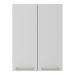 Armário de Cozinha Aéreo com 2 Portas 60cm Multimóveis CR20426 Freijó/Branco