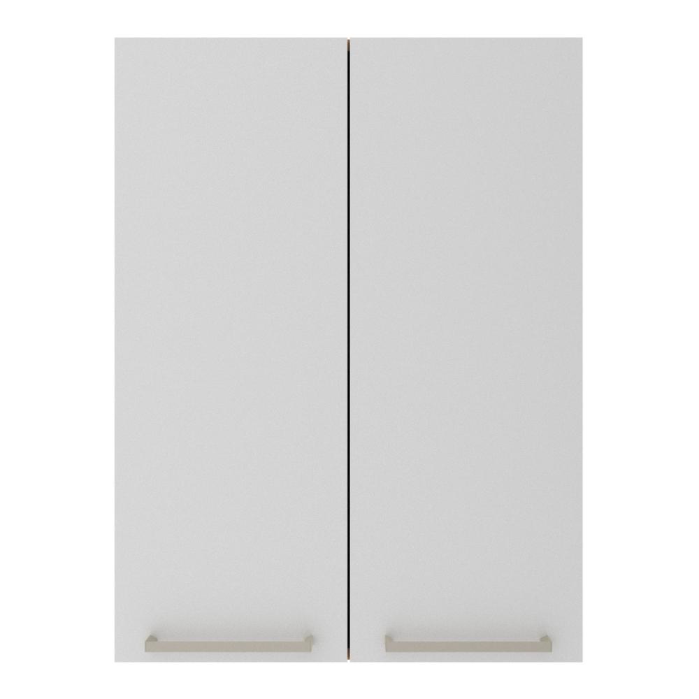 Armário de Cozinha Aéreo com 2 Portas 60cm Multimóveis CR20426 Freijó/Branco