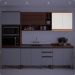Armário de Cozinha Aéreo com 2 Portas 80cm Multimóveis CR20394 Freijó/Branco