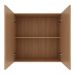 Armário de Cozinha Aéreo com 2 Portas 80cm Multimóveis CR20414 Freijó