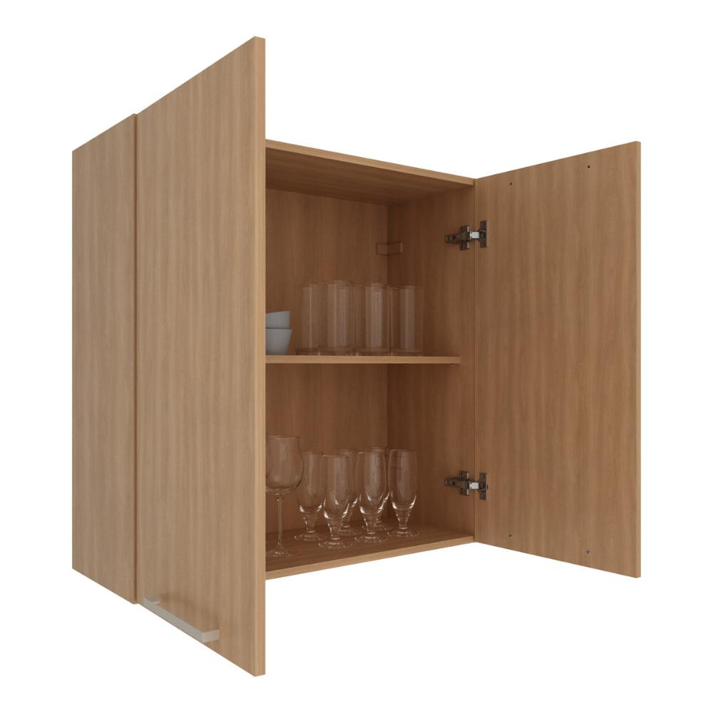 Armário de Cozinha Aéreo com 2 Portas 80cm Multimóveis CR20414 Freijó