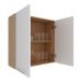 Armário de Cozinha Aéreo com 2 Portas 80cm Multimóveis CR20414 Freijó/Branco