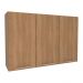 Armário de Cozinha Aéreo com 3 Portas 120cm Multimóveis CR20442 Freijó