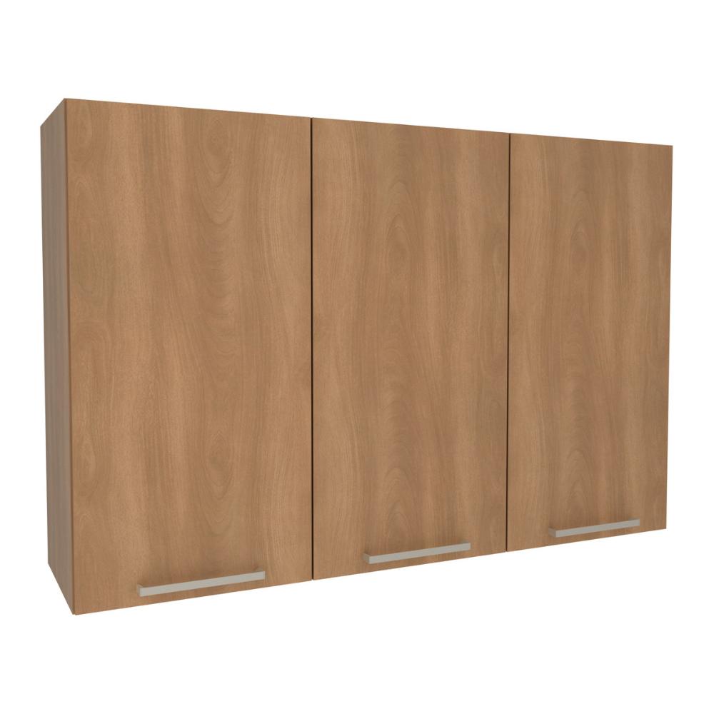 Armário de Cozinha Aéreo com 3 Portas 120cm Multimóveis CR20442 Freijó