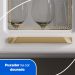 Armário de Cozinha Aéreo de Aço 3 Portas com Vidro 105cm Multimóveis CR20359 Branco