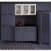 Armário de Cozinha Aéreo de Aço 3 Portas com Vidro 105cm Multimóveis CR20359 Branco