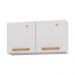 Armário de Cozinha Aéreo de Aço com 2 Portas 70cm Multimóveis CR20357 Branco