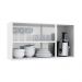 Armário de Cozinha Aéreo de Aço com 3 Portas 105cm Multimóveis CR20358 Branco