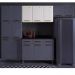 Armário de Cozinha Aéreo de Aço com 3 Portas 105cm Multimóveis CR20358 Branco
