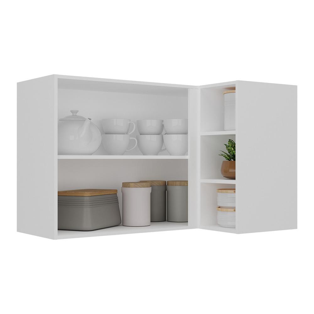 Armário de Cozinha Aéreo de Canto Veneza Multimóveis MP3742.891 Branco