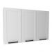 Armário de Cozinha Aéreo em MDF com 3 Portas 120cm Multimóveis CR20446 Branco