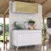 Armário de Cozinha Compacta 120cm Veneza Multimóveis V2140 Branco