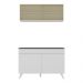 Armário de Cozinha Compacta 120cm Veneza Multimóveis V2140 Branco