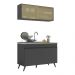 Armário de Cozinha Compacta 120cm Veneza Multimóveis V2140 Preto