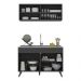 Armário de Cozinha Compacta 120cm Veneza Multimóveis V2140 Preto