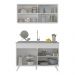 Armário de Cozinha Compacta 120cm Veneza Multimóveis V2141 Branco