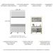 Armário de Cozinha Compacta 120cm Veneza Multimóveis V2141 Branco/Preto