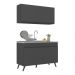 Armário de Cozinha Compacta 120cm Veneza Multimóveis V2141 Preto