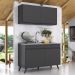 Armário de Cozinha Compacta 120cm Veneza Multimóveis V2141 Preto
