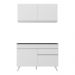 Armário de Cozinha Compacta 120cm Veneza Multimóveis V3687 Branco