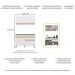 Armário de Cozinha Compacta 120cm Veneza Multimóveis V3687 Branco/Dourado