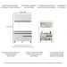 Armário de Cozinha Compacta 120cm com Leds Veneza Up Multimóveis V2012 Branco/Preto
