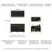 Armário de Cozinha Compacta 120cm com Leds Veneza Up Multimóveis V2012 Preto/Dourado