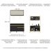 Armário de Cozinha Compacta 120cm com Leds Veneza Up Multimóveis V2013 Preto/Dourado
