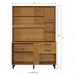 Armário de Cozinha Compacta 140cm com 6 Portas e 2 Gavetas Multimóveis CR20289 Nature/Grafite