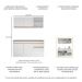 Armário de Cozinha Compacta 150cm com Rodapé Veneza Multimóveis V2114 Branco/Dourado