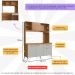 Armário de Cozinha Compacta 151,5cm 4 Portas 1 Gaveta Gabinete Pia Multimóveis CR20284 Nature/Off White