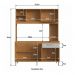 Armário de Cozinha Compacta 151,5cm 4 Portas 1 Gaveta Gabinete Pia Multimóveis CR20284 Nature/Off White