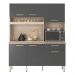 Armário de Cozinha Compacta 160cm Multimóveis CR20466 Avena/Grafito