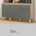 Armário de Cozinha Compacta 160cm Multimóveis CR20466 Avena/Menta